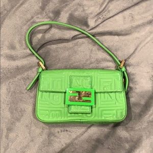 Mini lime green fendi bag